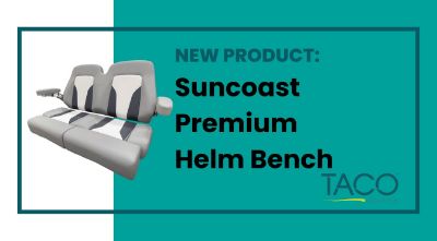 Experience Comfort and Style with the New TACO Marine Suncoast Premium Helm Bench